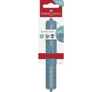 Faber-Castell 172016 - Righello Sparkle 15 cm - Verde oceano