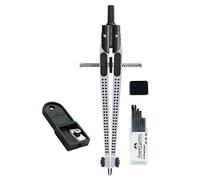 Faber-Castell 174472 - Compasso Grip 2001, Argento con Extra Mine E Temperamatite in Custodia - Metallo Compasso qualità Made in Germany