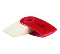 Gomma Sleeve Mini - 55x28x15mm - con custodia protettiva rossa e blu - Faber Castell