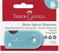 Faber-Castell 182777 - Blister Temperamatite Doppia Sleeve Turchese per Mancini