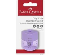 Faber-Castell 183186 - Blister Temperamatite Doppia Grip - Viola pastello