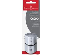 Faber-Castell 183897 temperamatite tripla GRIP2001, Argento