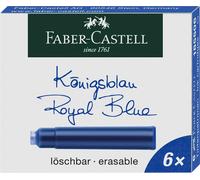 Faber-Castell 185506 - Cartucce d'inchiostro Standard, 6 pezzi, blu royal 1 Pack