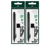 Faber-Castell 185610 - Set di 2 pennarelli gomma Precision Eraser Pen con gomma di ricambio, per artisti professionisti e amatori