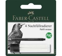 Faber-Castell 185697 Replacement Eraser Precision Eraser Pen, 4 Refill Erasers f