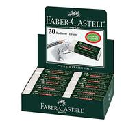 Faber Castell 187287 - Scatola con 20 gomme da cancellare 7081 N, per rimozione di fluoro grafite e: