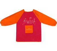 Faber-Castell 201204 - Grembiule da colorare per bambini, rosso/arancio, taglia unica