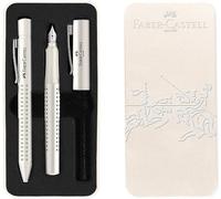 Faber-Castell 201527 - Set di scrittura Grip 2010, penna a sfera e penna stilogr