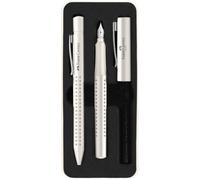 Faber-Castell 201527 Set di scrittura Grip 2010, penna a sfera e penna stilograf