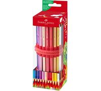 FABER-CASTELL 201541 - Matite colorate Colour Grip da 18 pezzi, con temperamatite