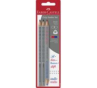 Faber-Castell 201558-2 matite Jumbo Grip & 1 Jumbo Grip bicolore, rosso e blu, 1 pezzo