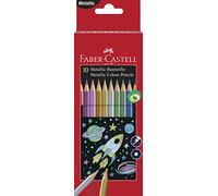 FABER-CASTELL 201583 - Matite colorate metallizzate, confezione da 10
