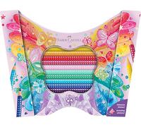 Faber-Castell 201971 - Vlinder cadeauset, Sparkle krijtset, 20 stuks, incl. vlin