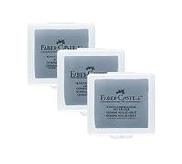 Faber-Castell 205004 - Gomma per impastare Art Eraser 127220, 3 pezzi, colore: Grigio