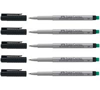 FABER-CASTELL 205010 - Pennarello Multimark 152499 S, non permanente, 5 pezzi, colore: Nero