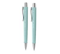 Faber-Castell 205091 - Penna a sfera Poly Ball blu caribico, 2 pezzi, con refill XB intercambiabile, impermeabile