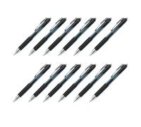 FABER-CASTELL 205219 - Penna gel uni-ball Signo, 12 penne roller, colore di scrittura nero, larghezza linea 0,4 mm