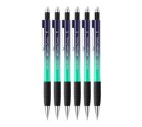 Faber-Castell 205298 - Portamine Grip 1347, 6 mine da 0,7 mm, durezza B, Buzzing Blue, con gomma
