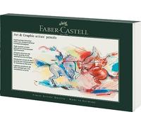 Faber-Castell 210008 - Set Art & Graphic, 36 pezzi, con matite colorate Polychromos, matite Graphite Matt e Castell 9000