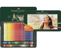 FABER-CASTELL Pastelli colorati 102 pz. Polychromos in astuccio di metallo verde scuro