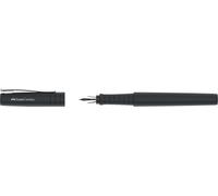 FABER-CASTELL 241000 - Stilografica Poly Pen, larghezza pennino B, stilografica nera