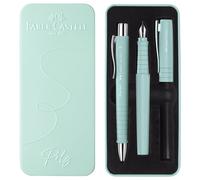 FABER-CASTELL - 241053 - Set stilo B Poly Pen + sfera Poly Ball - punta 0,7 mm - fusto caribic blue - Faber-Castell - 103385 - Conf. da 1 Pz. - 241053