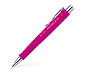 Faber-Castell 241128 - Penna a sfera Poly Ball XB, rosa, 1 pezzo, con refill sostituibile, indelebile