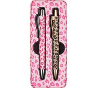 Faber-Castell 241147 - Penna a sfera Poly Ball Leo Sugarspots, 2 pezzi, con mina XB sostituibile, set regalo in astuccio metallico