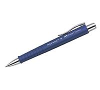 Faber-Castell 241151 - Penna a sfera Poly Ball M, 0,5 mm, blu, 1 pezzo, con refill sostituibile, a prova di documento