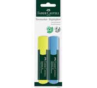 Faber-Castell 254891 - Blister 2 Textliner 48 - Giallo/Blu