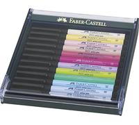 Faber Castell Pitt Artista Pennello Penne Pastello Set Plastica Custodia 12pc