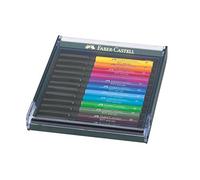 Faber-Castell 267421 - Pennello a penna Pitt Artist Pen, confezione da 12, Basic