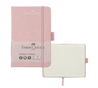 Faber-Castell 27828 - Taccuino DIN A6 ombre rosa, a scacchi, 100 g/m², 194 pagine carta FSC-Mix, 90 x 140 mm