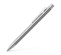 Faber-Castell 342020 - Penna a sfera Neo Slim in acciaio inossidabile, larghezza refill M, argento lucido