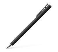 Faber-Castell 342303 - Stilografica Neo Slim in metallo, larghezza pennino B, nero