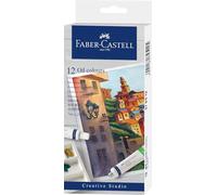 Faber-Castell 379512 - Set di colori ad olio, 12 tubetti da 9 ml ciascuno, per principianti e artisti