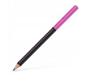 FABER-CASTELL 511911 - Matita Jumbo Grip Two Tone, durezza HB, colore: Nero/Rosa
