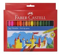 Faber-Castell 554236 - Penne con punta in feltro in astuccio di cartone, 36 pezzi