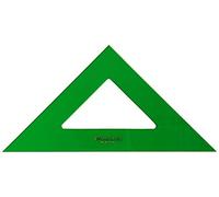 Faber-Castell 566-28 - Squadra tecnica per uso scolastico e professionale, 28 cm, colore: Verde