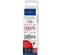 Faber Castell Pitt Artista Penne Mano Lettering Calligrafia Set 4pc