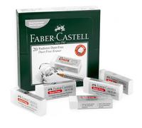 Faber-Castell Antipolvere Comfort Bordo Gomma Gomme - Bianco - Scatola Di 20