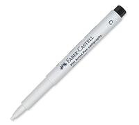 FABER-CASTELL Art & Graphic Pitt Artist Pen Calligraphy India Ink Pen, penna bianca, penna singola Pitt, per arte, artigianato, disegno, schizzi, casa, scuola, università, colorare