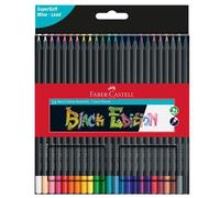 Astuccio 24 matite colorate triangolare Black Edition Faber-Castell
