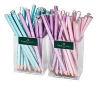 Faber-Castell Bleistift Jumbo Grip Sparkle, 2-Piece Set, Colour Lacquer, Soft Gr