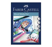 Faber-Castell Blocco per tecnica mista A4, Bianco