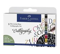 `Faber-Castell - Pitt Artist Pen Calligraphy India Ink Pen, Set Of ... Toy NUOVO