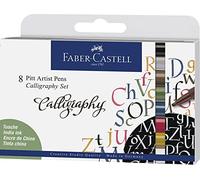 `Faber-Castell - Pitt Artist Pen Calligraphy India Ink Pen, Set Of ... Toy NUOVO