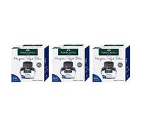 FABER-CASTELL - Calamaio blu reale, 3 x 30 ml
