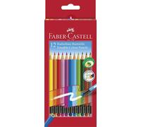 Faber-Castell Cancellabile Matite Colorate - Colori Assortiti - Confezione Di 12