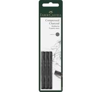 FABER-CASTELL - Carboncino da disegno Pitt medium, set da 3 pezzi | Carboncino da artista di durezza media per disegni, schizzi e ombreggiature